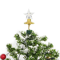 HKM-425747 Snow-Covered Christmas Tree with Lights and Umbrella Base, 75 cm Height