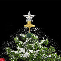 HKM-425747 Snow-Covered Christmas Tree with Lights and Umbrella Base, 75 cm Height