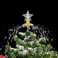 HKM-425747 Snow-Covered Christmas Tree with Lights and Umbrella Base, 75 cm Height