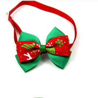 HKM-425939 Festive Cartoon Pet Bow Tie for Dogs and Cats - Christmas Party Decoration, Polyester Material