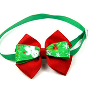 HKM-425939 Festive Cartoon Pet Bow Tie for Dogs and Cats - Christmas Party Decoration, Polyester Material
