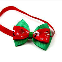 HKM-425939 Festive Cartoon Pet Bow Tie for Dogs and Cats - Christmas Party Decoration, Polyester Material