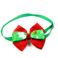 HKM-425939 Festive Cartoon Pet Bow Tie for Dogs and Cats - Christmas Party Decoration, Polyester Material
