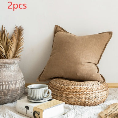 HKM-426067 Japanese Linen Cotton Cushion with PP Cotton Filling