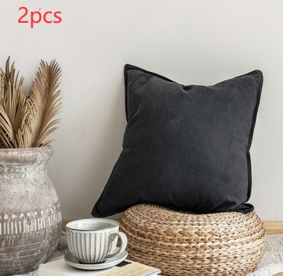 HKM-426067 Japanese Linen Cotton Cushion with PP Cotton Filling