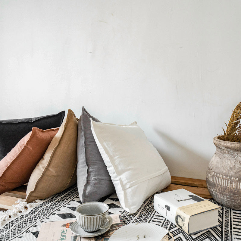 HKM-426067 Japanese Linen Cotton Cushion with PP Cotton Filling