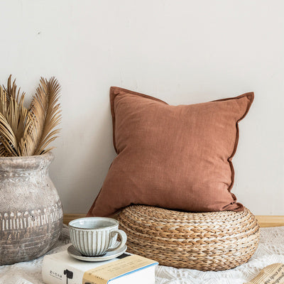 HKM-426067 Japanese Linen Cotton Cushion with PP Cotton Filling