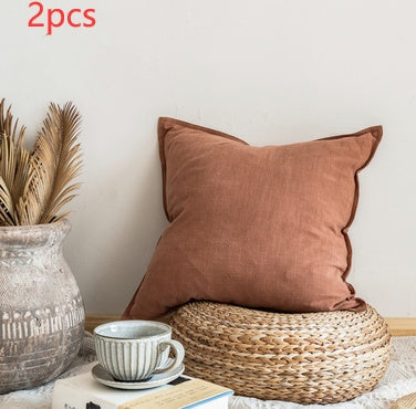 HKM-426067 Japanese Linen Cotton Cushion with PP Cotton Filling