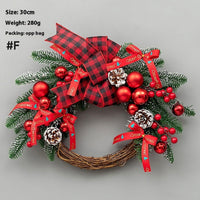 HKM-426067 Upside Down Rattan Christmas Wreath for Elegant Holiday Decor