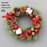 HKM-426067 Upside Down Rattan Christmas Wreath for Elegant Holiday Decor