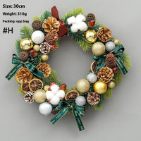 HKM-426067 Upside Down Rattan Christmas Wreath for Elegant Holiday Decor
