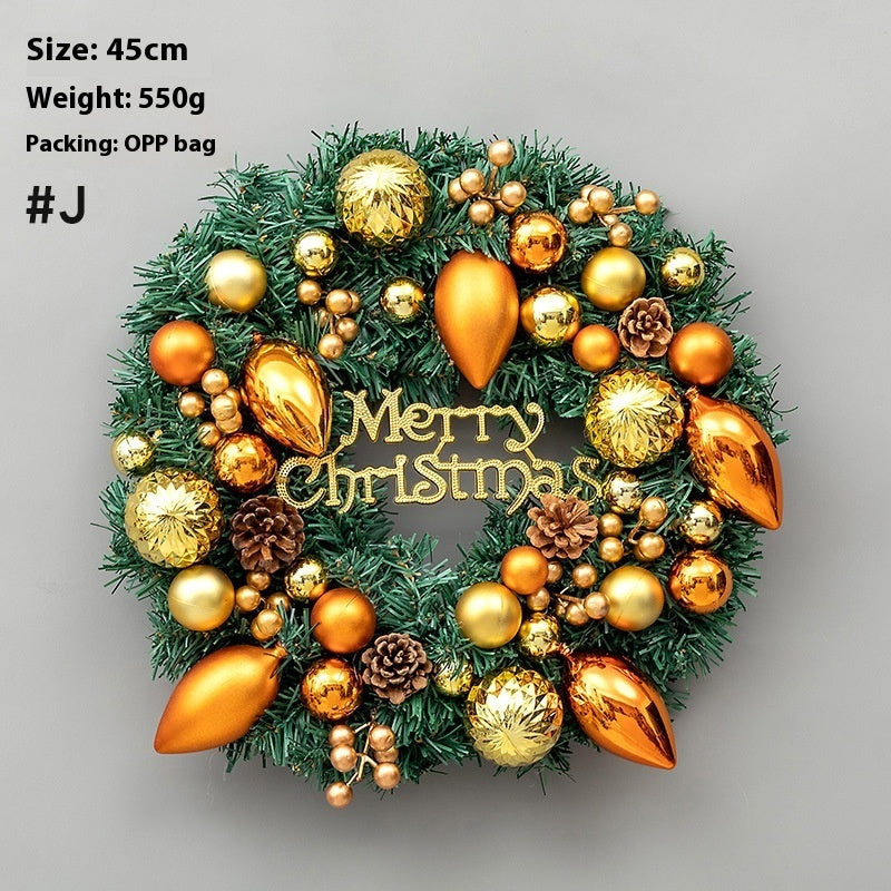 HKM-426067 Upside Down Rattan Christmas Wreath for Elegant Holiday Decor