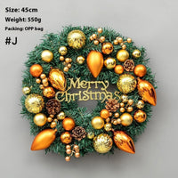HKM-426067 Upside Down Rattan Christmas Wreath for Elegant Holiday Decor