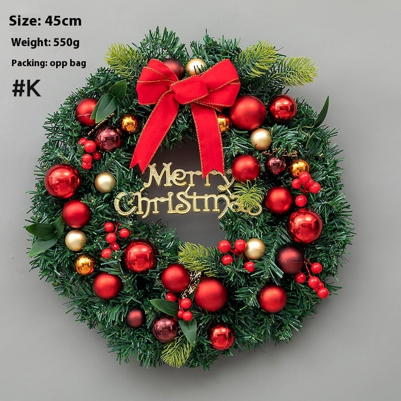 HKM-426067 Upside Down Rattan Christmas Wreath for Elegant Holiday Decor