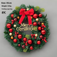 HKM-426067 Upside Down Rattan Christmas Wreath for Elegant Holiday Decor