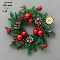 HKM-426067 Upside Down Rattan Christmas Wreath for Elegant Holiday Decor