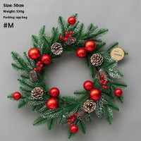 HKM-426067 Upside Down Rattan Christmas Wreath for Elegant Holiday Decor
