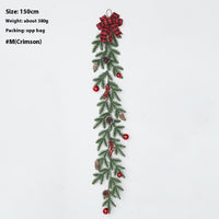 HKM-426067 Upside Down Rattan Christmas Wreath for Elegant Holiday Decor