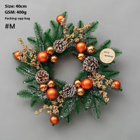 HKM-426067 Upside Down Rattan Christmas Wreath for Elegant Holiday Decor