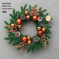 HKM-426067 Upside Down Rattan Christmas Wreath for Elegant Holiday Decor