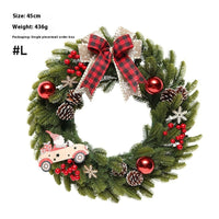 HKM-426067 Upside Down Rattan Christmas Wreath for Elegant Holiday Decor