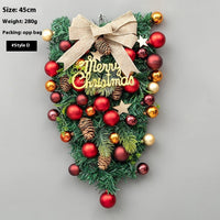 HKM-426067 Upside Down Rattan Christmas Wreath for Elegant Holiday Decor
