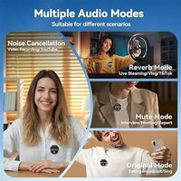 HKM-426131 Dual-Channel Wireless Microphone Kit with Active Noise Cancellation for Streaming and Vlogging