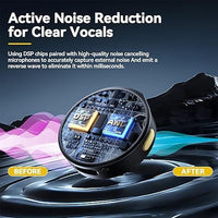 HKM-426131 Dual-Channel Wireless Microphone Kit with Active Noise Cancellation for Streaming and Vlogging