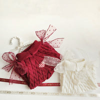 HKM-426195 Adorable Warm Sweater for Cats – Available in Wine Red and Beige, Perfect for Autumn and Winter