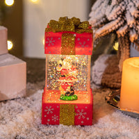 HKM-426387 Christmas Crystal Ball Gift Boxes with Lights - Small Size for Snowman and Tree Decor