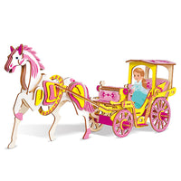 HKM-426643 Wooden DIY Assembled Car Simulation Model Educational 3D Puzzle for Ages 7-14