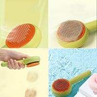 HKM-426707 Doughnut-Shaped Cat De-shedding Comb with Fine Needle for Effortless Fur Removal