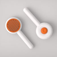 HKM-426707 Doughnut-Shaped Cat De-shedding Comb with Fine Needle for Effortless Fur Removal