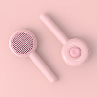 HKM-426707 Doughnut-Shaped Cat De-shedding Comb with Fine Needle for Effortless Fur Removal