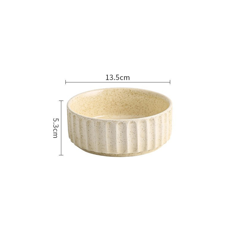 HKM-426963 Ceramic Anti-Tip Pet Bowl with Wooden Frame Options for Cervical Vertebrae Protection