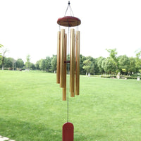 HKM-427027 Elegant Handmade Solid Wood Metal Wind Chimes for Home Decoration