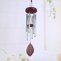 HKM-427027 Elegant Handmade Solid Wood Metal Wind Chimes for Home Decoration