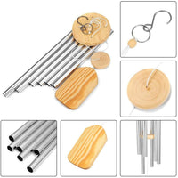HKM-427027 Elegant Handmade Solid Wood Metal Wind Chimes for Home Decoration