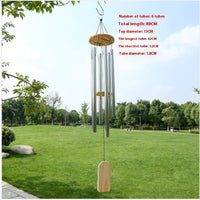 HKM-427027 Elegant Handmade Solid Wood Metal Wind Chimes for Home Decoration