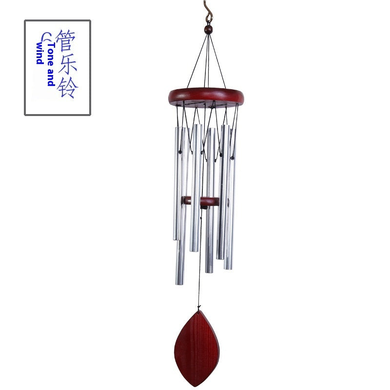 HKM-427027 Elegant Handmade Solid Wood Metal Wind Chimes for Home Decoration