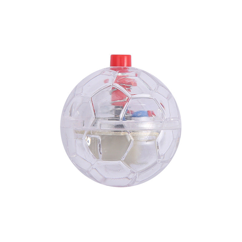 HKM-427283 Interactive Glowing Cat Toy Ball - Durable Transparent Plastic Training and Exercise Ball for Pets
