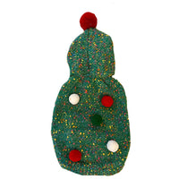HKM-427347 Cozy Green Woolen Hooded Vest for Dogs - Casual Pet Sweater for Autumn and Winter