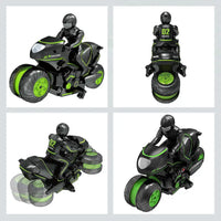 HKM-427347 RC Stunt Motorcycle Toy for Kids - 360° Rotation and Drift Remote Control, Suitable for Ages 5+