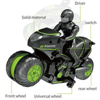 HKM-427347 RC Stunt Motorcycle Toy for Kids - 360° Rotation and Drift Remote Control, Suitable for Ages 5+