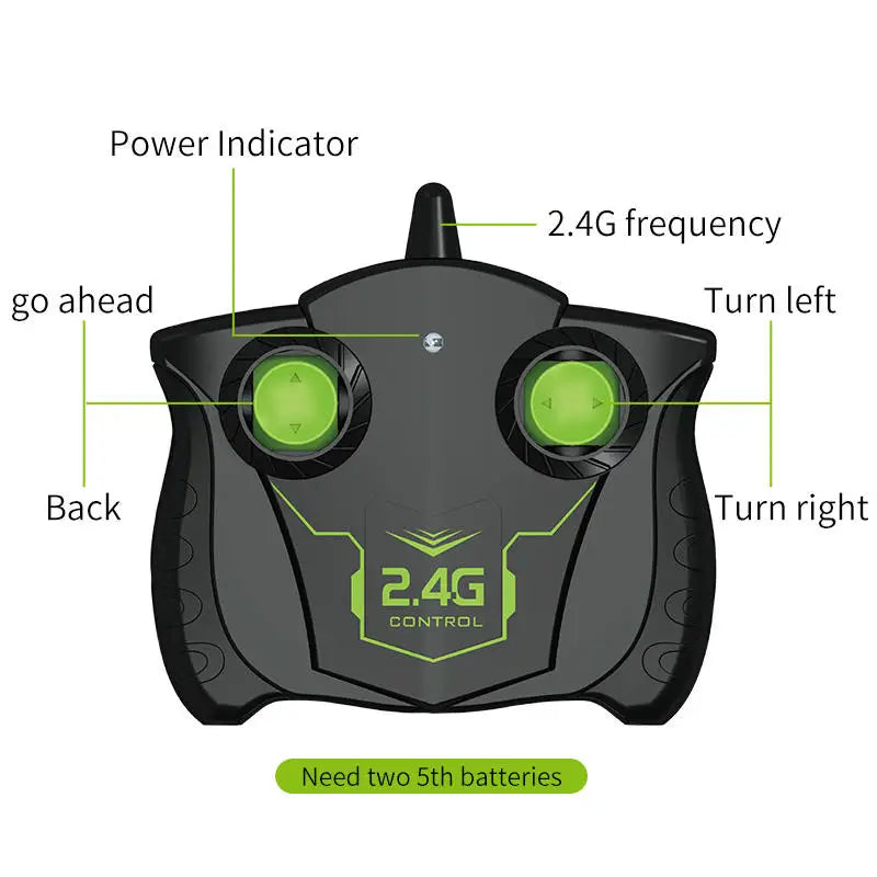 HKM-427347 RC Stunt Motorcycle Toy for Kids - 360° Rotation and Drift Remote Control, Suitable for Ages 5+