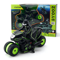 HKM-427347 RC Stunt Motorcycle Toy for Kids - 360° Rotation and Drift Remote Control, Suitable for Ages 5+