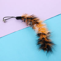 HKM-427539 Pet Cat Toy Long Turkey With Bells