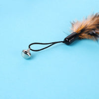HKM-427539 Pet Cat Toy Long Turkey With Bells