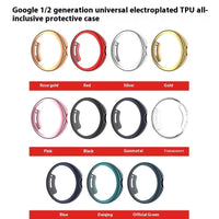 HKM-427603 Protective Electroplated TPU Case for Google Pixel Watch - Multiple Color Options