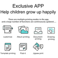 HKM-427667 Mini Instant Print Photo Camera with WiFi, Chargeable, 2.4-inch Screen for Kids, Age 6+